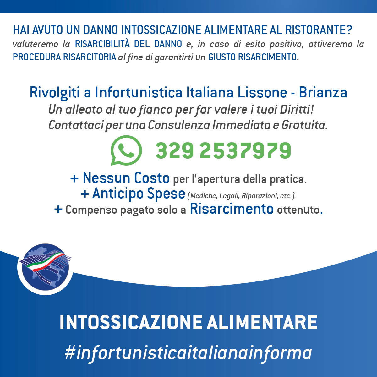 intossicazione alimentare risarcimento danno