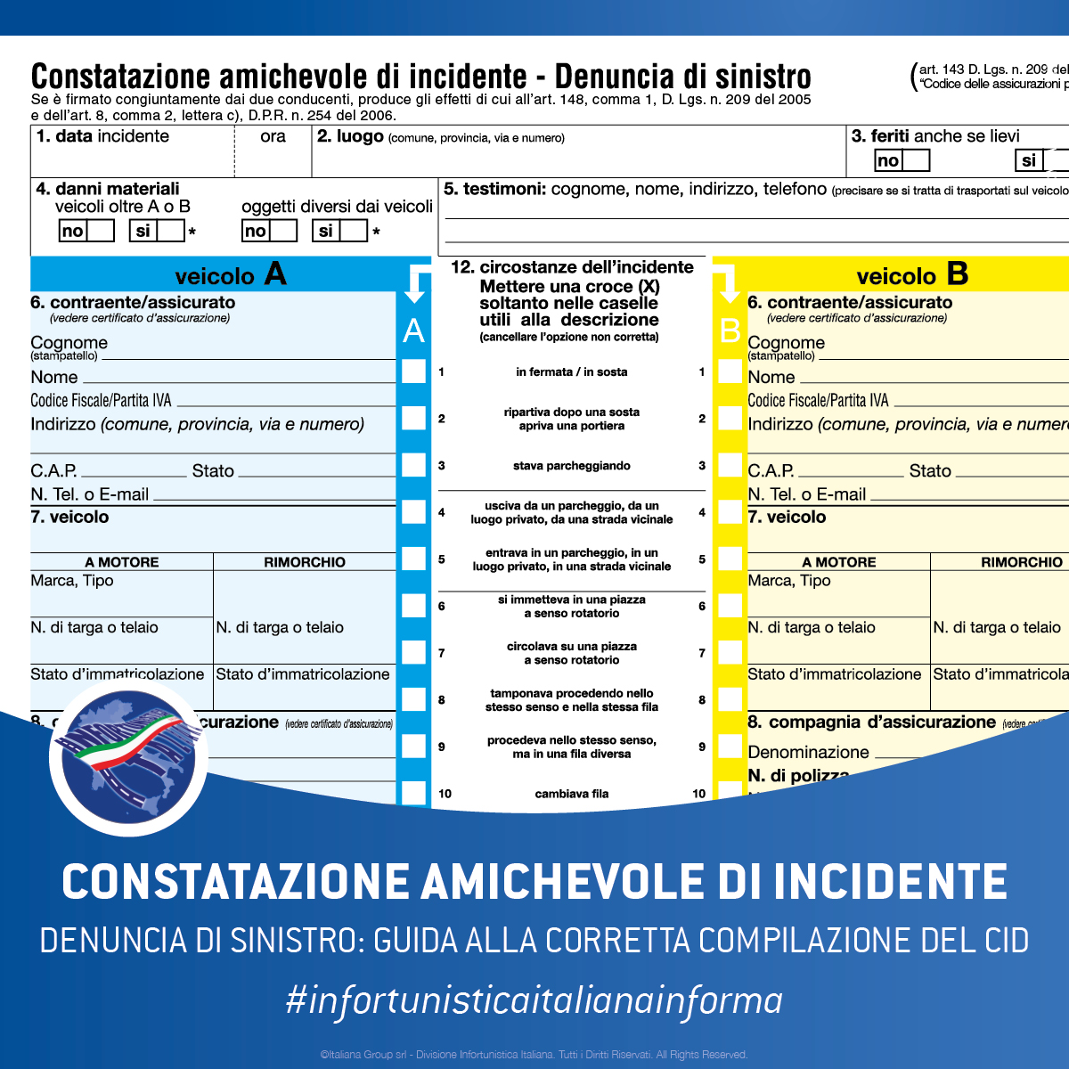 denuncia di sinistro come compilare correttamente il cid